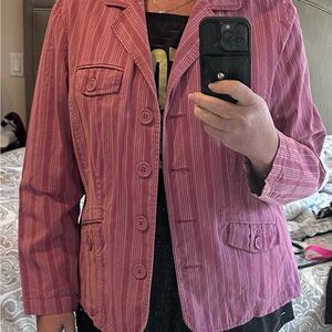 Venezia Pink Striped Blazer